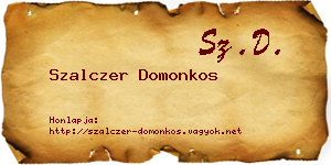 Szalczer Domonkos névjegykártya